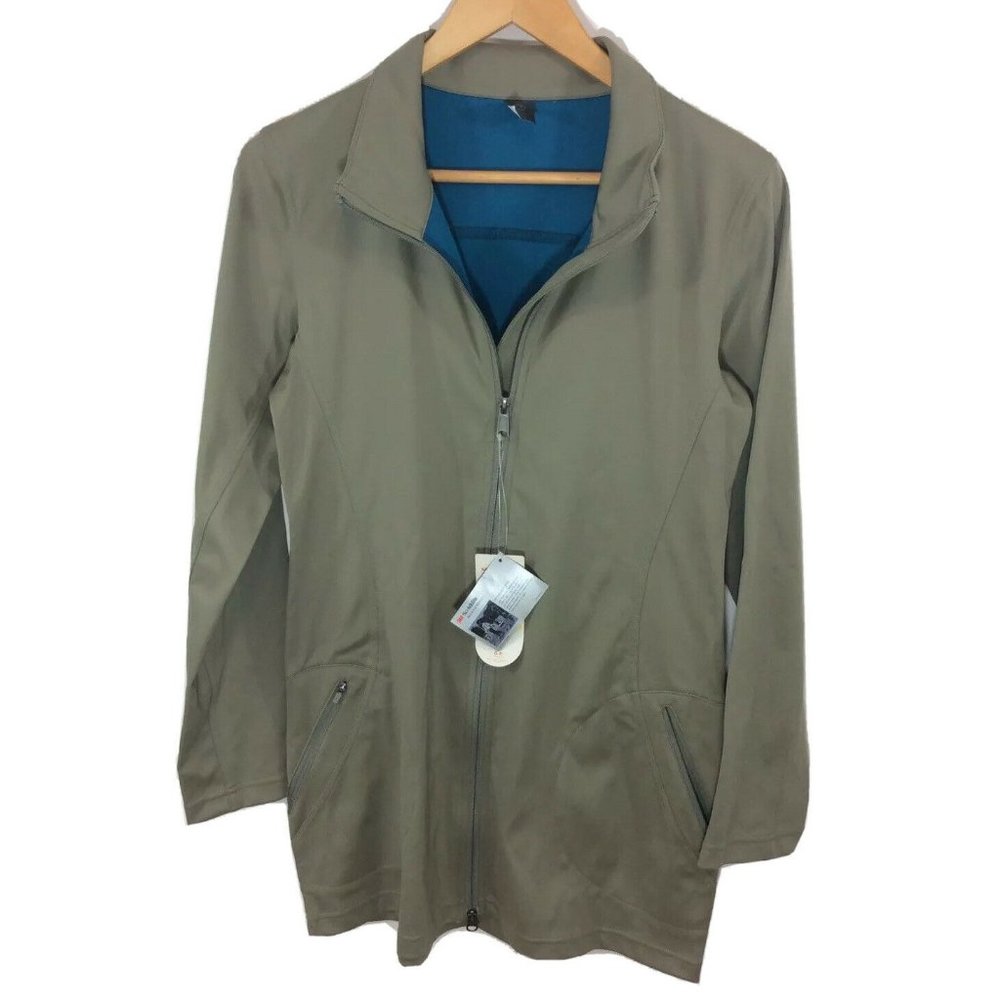 MERRELL Jacket Womens Medium Tall Gray Full Zip